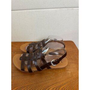 B.O.C. By Born Women's Gladiator Strappy Flat Sandal Brown  Size 10  Sku 2903
